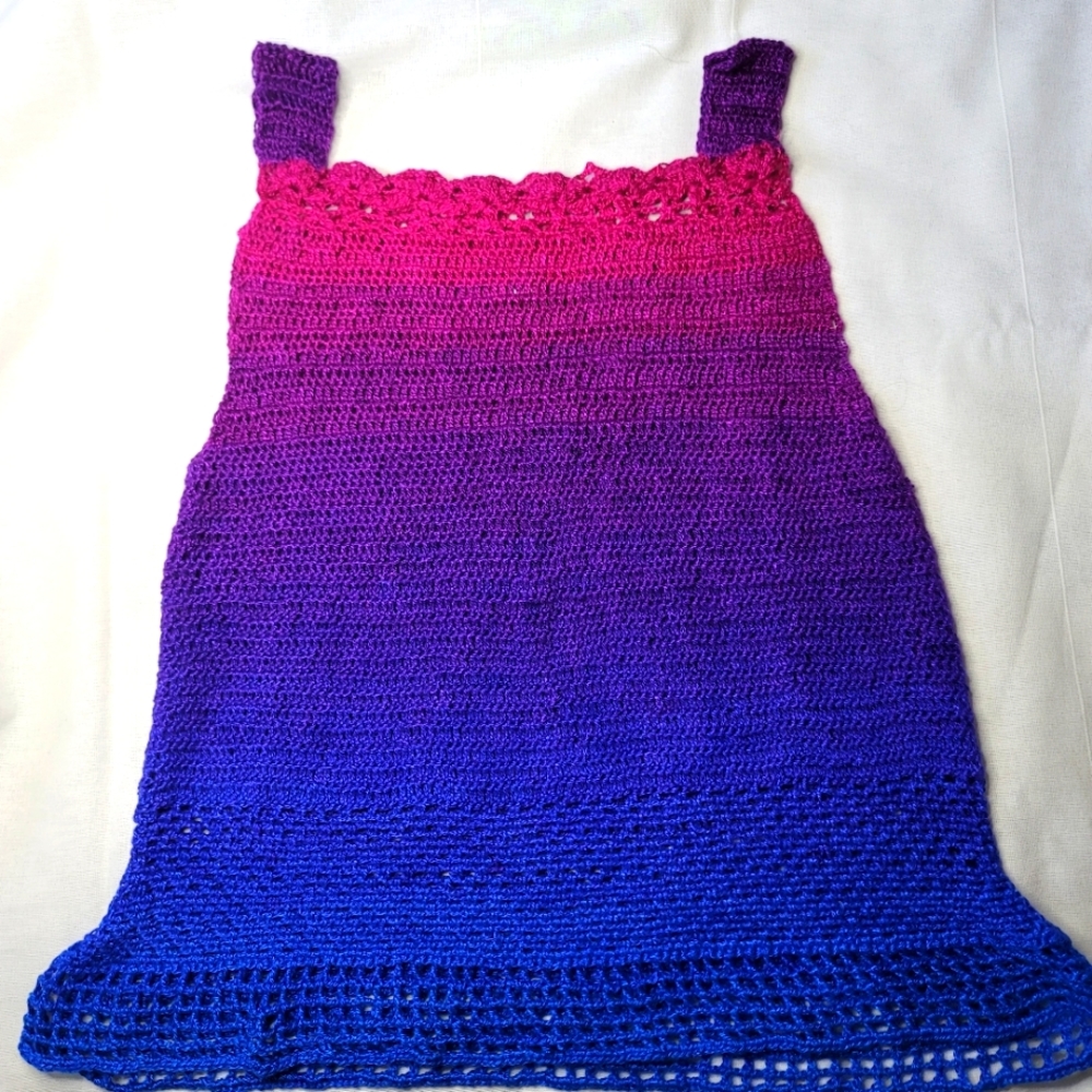 Rainbow colors.  // HANDMADE CROCHET // I DO NOT ACCEPT RETURNS